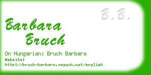 barbara bruch business card